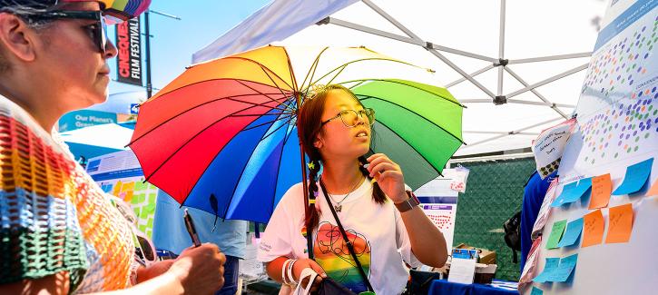 Plan Bay Area 2050+ pop-up workshop at Silicon Valley Pride, Sunday, August 27, 2023, 